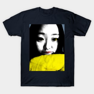 BEAUTIFUL FUNNY ASIAN GIRL POP ART COLOR T-Shirt